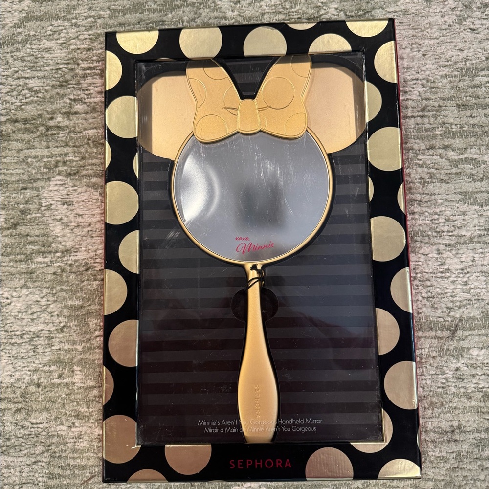 Minnie Mouse Sephora Mirror Gold Handheld Disney - Picture 2 of 7